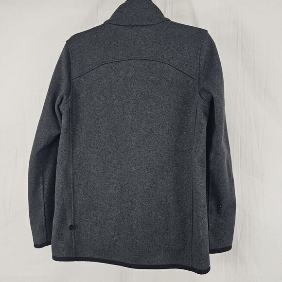 Lululemon Black Gray Heathered Its Fleecing Cold Zip Up Jacket Size 6 - Picture 7 of 9